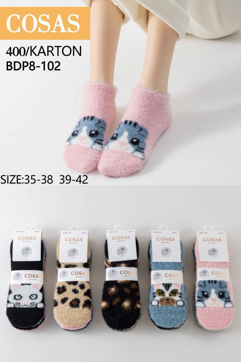 Stopki damskie Roz 35-42, Mix kolor Paczka 40 szt
